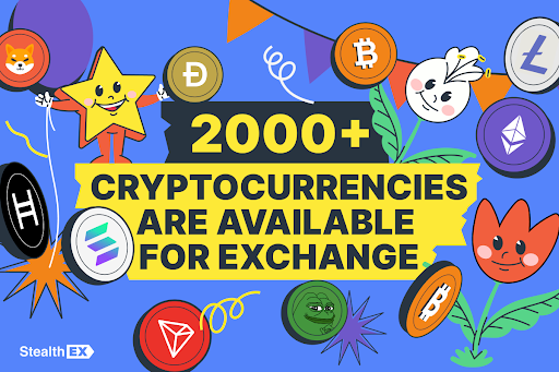 StealthEX Now Offers 2,000+ Cryptocurrencies for Instant Exchange